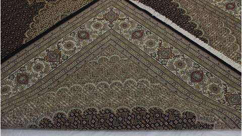 Mahi Black Hand Knotted 82 X 99  Area Rug 902-112010 Image 3