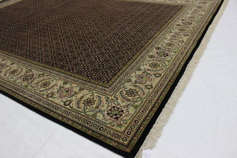 Mahi Black Hand Knotted 65 X 98  Area Rug 902-112011 Image 1