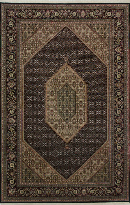 Mahi Black Hand Knotted 68 X 103  Area Rug 902-112013 Image 0
