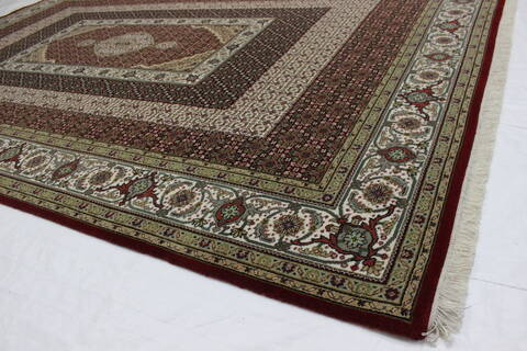 Mahi Red Hand Knotted 69 X 104  Area Rug 902-112016 Image 1