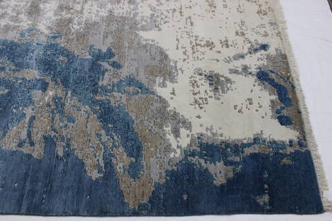 Tibetan Multicolor Hand Knotted 711 X 911  Area Rug 902-112018 Image 2