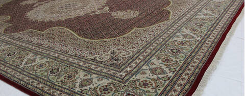 Mahi Red Hand Knotted 83 X 1111  Area Rug 902-112026 Image 1