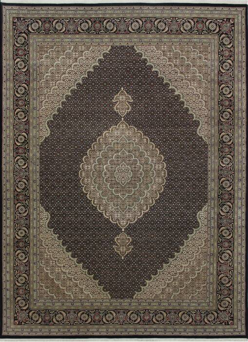 Mahi Black Hand Knotted 84 X 115  Area Rug 902-112028 Image 0
