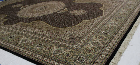 Mahi Beige Hand Knotted 82 X 117  Area Rug 902-112030 Image 1