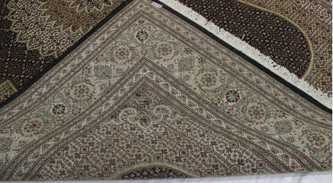 Mahi Beige Hand Knotted 82 X 117  Area Rug 902-112030 Image 2