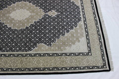 Mahi Black Hand Knotted 411 X 610  Area Rug 902-112037 Image 2