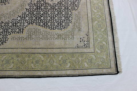 Mahi Black Hand Knotted 51 X 72  Area Rug 902-112038 Image 2