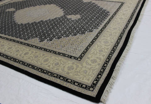 Mahi Black Hand Knotted 59 X 80  Area Rug 902-112041 Image 1