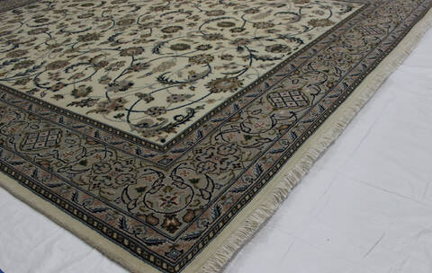 Nain Beige Hand Knotted 80 X 911  Area Rug 902-112045 Image 1