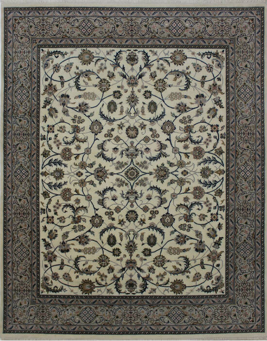 Nain Beige Hand Knotted 80 X 911  Area Rug 902-112045 Image 0