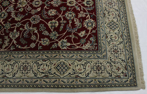 Nain Red Hand Knotted 57 X 81  Area Rug 902-112050 Image 2