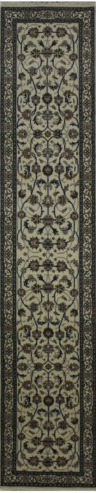 Nain Beige Runner Hand Knotted 26 X 1210  Area Rug 902-112106 Image 0