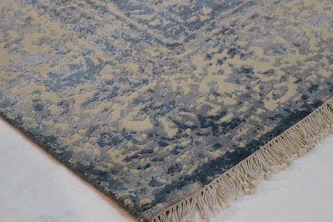 Nepal Beige Hand Knotted 78 X 96  Area Rug 902-112107 Image 1