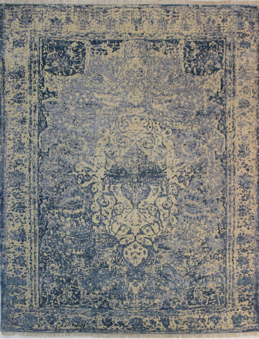 Nepal Beige Hand Knotted 78 X 96  Area Rug 902-112107 Image 0