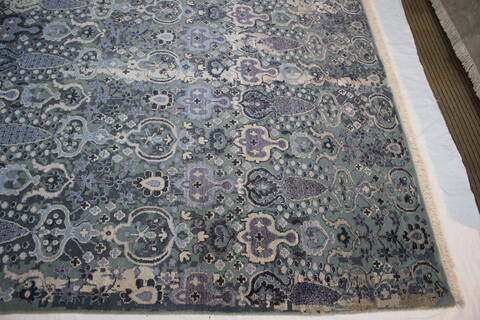 Jaldar Blue Hand Knotted 81 X 100  Area Rug 902-112112 Image 2