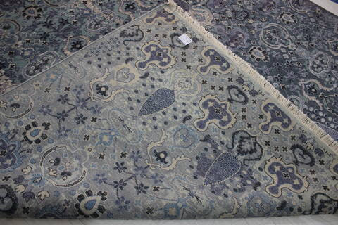 Jaldar Blue Hand Knotted 81 X 100  Area Rug 902-112112 Image 3