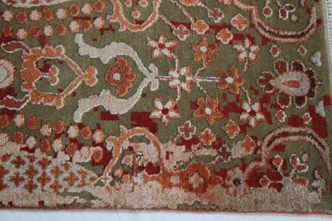 Modern Multicolor Hand Knotted 710 X 99  Area Rug 902-112115 Image 2