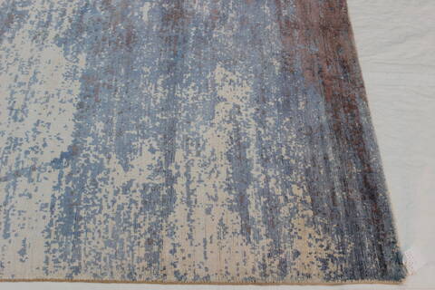 Modern Blue Hand Loomed 50 X 73  Area Rug 902-112152 Image 1