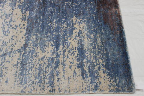 Modern Blue Hand Loomed 51 X 76  Area Rug 902-112153 Image 1