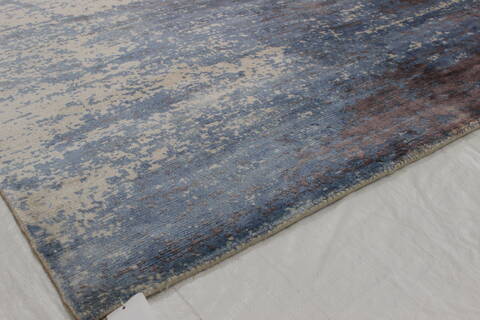 Modern Blue Hand Loomed 51 X 76  Area Rug 902-112153 Image 2