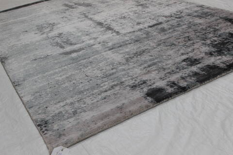 Modern Grey Hand Loomed 51 X 76  Area Rug 902-112155 Image 2