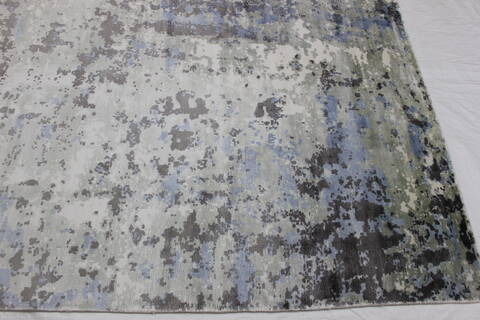 Modern Green Hand Loomed 56 X 80  Area Rug 902-112157 Image 1