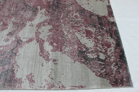 Modern Red Hand Loomed 54 X 79  Area Rug 902-112159 Image 1