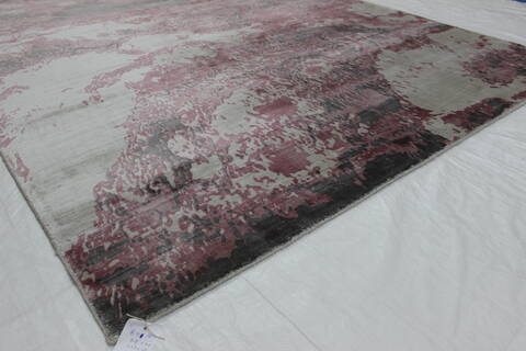 Modern Red Hand Loomed 54 X 79  Area Rug 902-112159 Image 2
