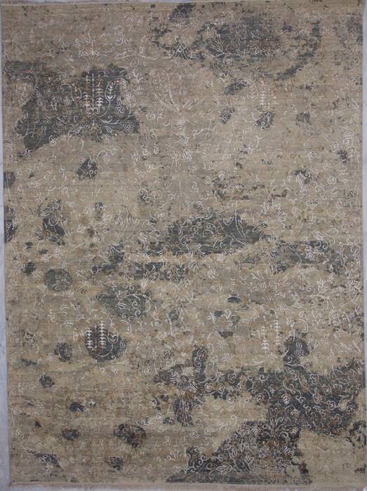 Jaipur Beige Hand Knotted 90 X 120  Area Rug 905-112225 Image 0