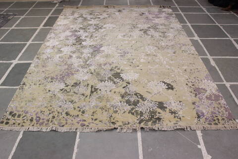Jaipur Beige Hand Knotted 91 X 123  Area Rug 905-112230 Image 7