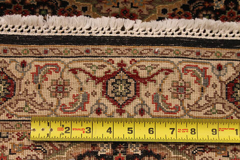 Mahi Black Square Hand Knotted 1510 X 1510  Area Rug 254-112246 Image 1