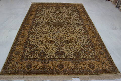 Jaipur Beige Hand Knotted 60 X 90  Area Rug 905-112274 Image 7