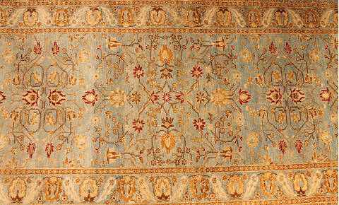 Ziegler Beige Runner Hand Knotted 26 X 96  Area Rug 254-112345 Image 4