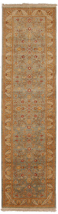 Ziegler Beige Runner Hand Knotted 26 X 96  Area Rug 254-112345 Image 0