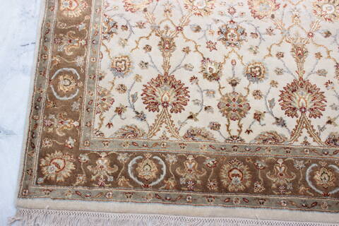 Jaipur Beige Hand Knotted 41 X 61  Area Rug 905-112428 Image 1