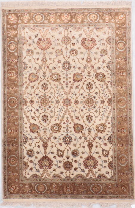 Jaipur Beige Hand Knotted 41 X 61  Area Rug 905-112428 Image 6