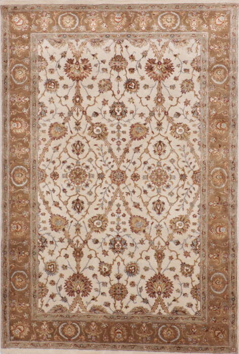Jaipur Beige Hand Knotted 41 X 61  Area Rug 905-112428 Image 0