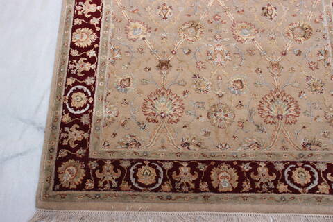 Jaipur Beige Hand Knotted 40 X 60  Area Rug 905-112429 Image 1