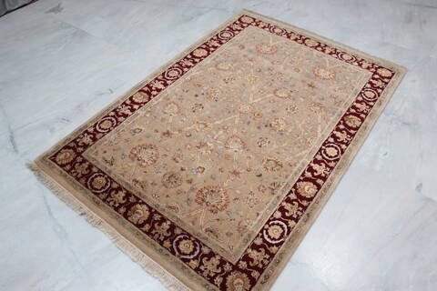 Jaipur Beige Hand Knotted 40 X 60  Area Rug 905-112429 Image 5
