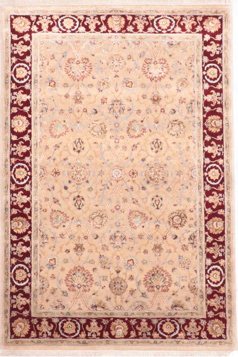 Jaipur Beige Hand Knotted 40 X 60  Area Rug 905-112429 Image 6