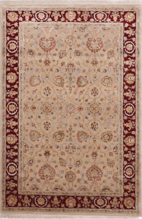 Jaipur Beige Hand Knotted 40 X 60  Area Rug 905-112429 Image 0