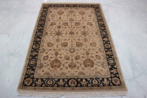 Jaipur Beige Hand Knotted 41 X 64  Area Rug 905-112431 Image 2
