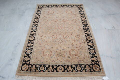 Jaipur Beige Hand Knotted 41 X 64  Area Rug 905-112431 Image 4