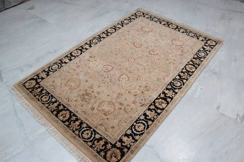 Jaipur Beige Hand Knotted 41 X 64  Area Rug 905-112431 Image 5