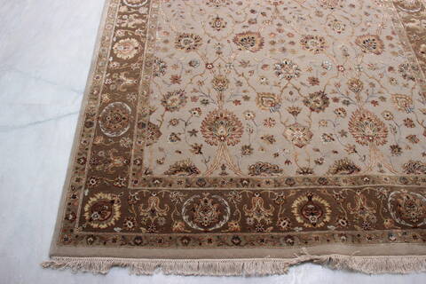 Jaipur Beige Hand Knotted 60 X 92  Area Rug 905-112434 Image 1