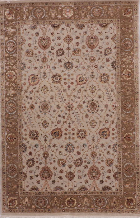 Jaipur Beige Hand Knotted 60 X 92  Area Rug 905-112434 Image 0