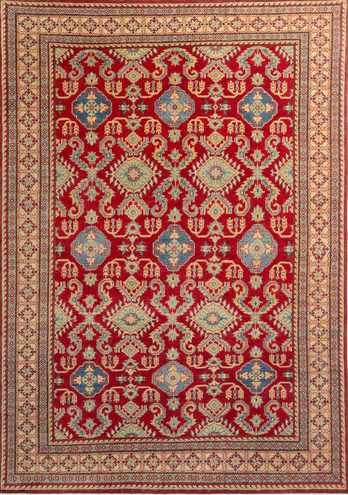 Kazak Red Hand Knotted 71 X 911  Area Rug 700-112475 Image 0