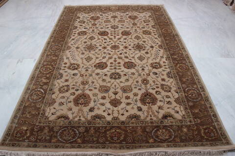 Jaipur Beige Hand Knotted 60 X 91  Area Rug 905-112494 Image 2