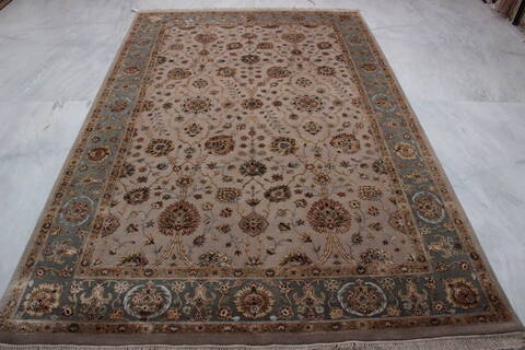 Jaipur Brown Hand Knotted 60 X 92  Area Rug 905-112496 Image 2