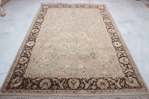 Jaipur Beige Hand Knotted 61 X 92  Area Rug 905-112505 Image 4